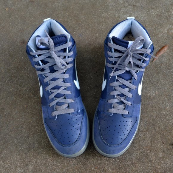 Nike Dunk High Size 12 Men Blue 2012 - Picture 7 of 12